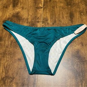 NWT Victoria's Secret Deep Teal Bikini Bottom Size L